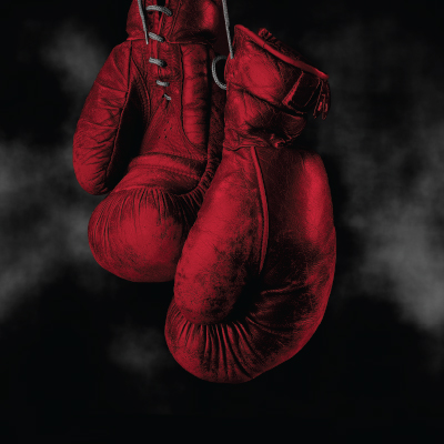 Champion: An Opera In Jazz Integrated Marketing Campaign Artwork with Boxing Gloves