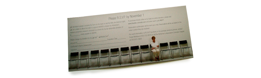 Alzheimer's Association The Long Goodbye Event Brochure RSVP Card