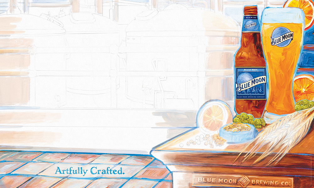 Blue Moon Artfully Crafted Campaign Banner
